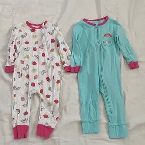2 Koalababy open toes one piece footie